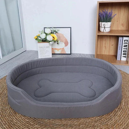 Cama ecológica para perros hecha con materiales reutilizables