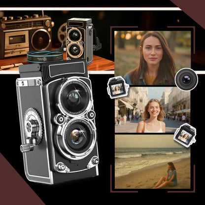 Cámara de cine manual clásica