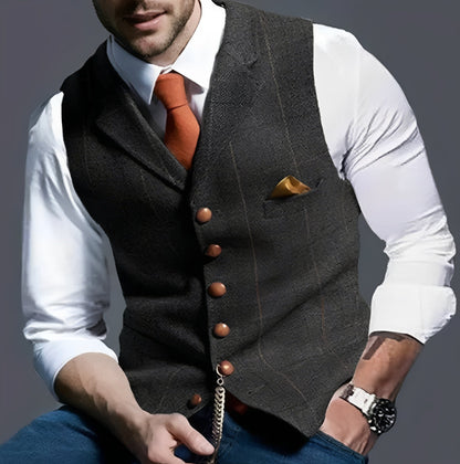 Chaleco Formal Clásico con Diseño Entallado