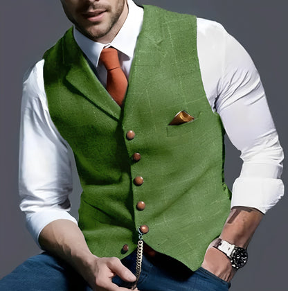 Chaleco Formal Clásico con Diseño Entallado