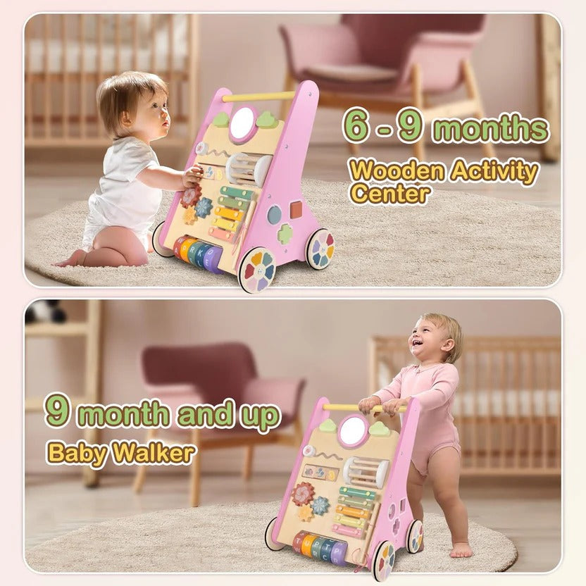 Andador de aprendizaje y centro de actividades para bebé