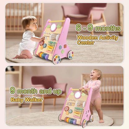 Andador de aprendizaje y centro de actividades para bebé