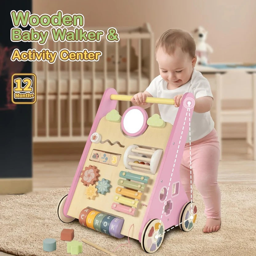 Andador de aprendizaje y centro de actividades para bebé
