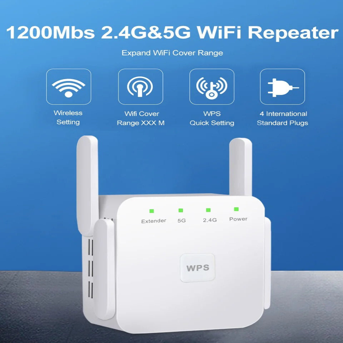 Amplificador de señal celular y repetidor WiFi de largo alcance