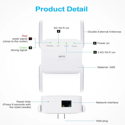 Amplificador de señal celular y repetidor WiFi de largo alcance
