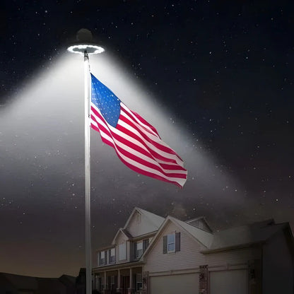 Kit de iluminación LED brillante para asta de bandera exterior