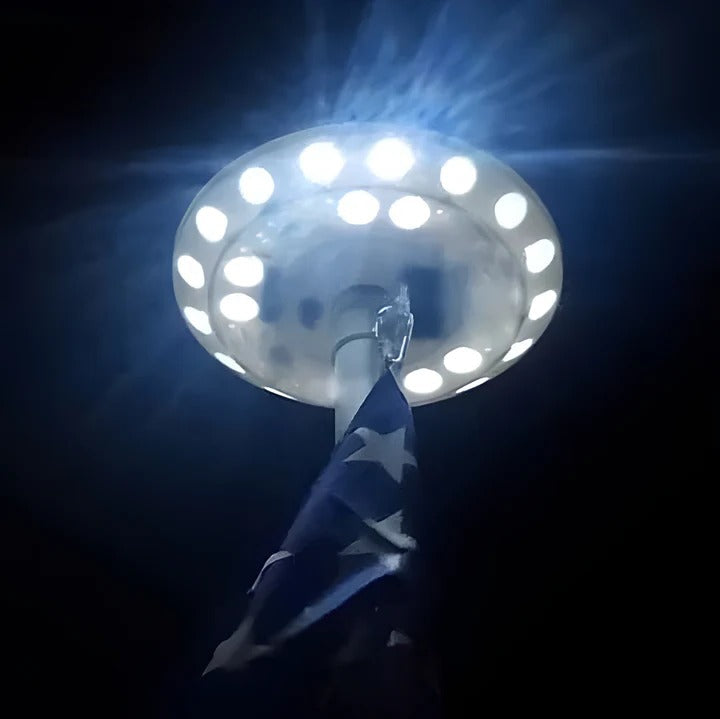 Kit de iluminación LED brillante para asta de bandera exterior