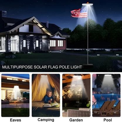 Kit de iluminación LED brillante para asta de bandera exterior