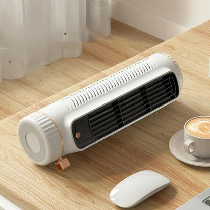 Ventilador de escritorio compacto y silencioso con batería recargable