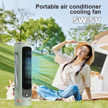 Ventilador de escritorio compacto y silencioso con batería recargable