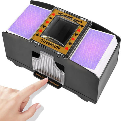 Barajador de cartas automático a pilas