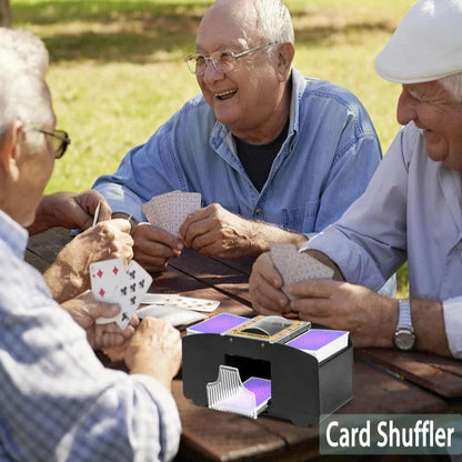 Barajador de cartas automático a pilas