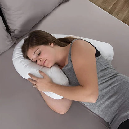 Almohada de espuma viscoelástica contorneada para dormir de lado