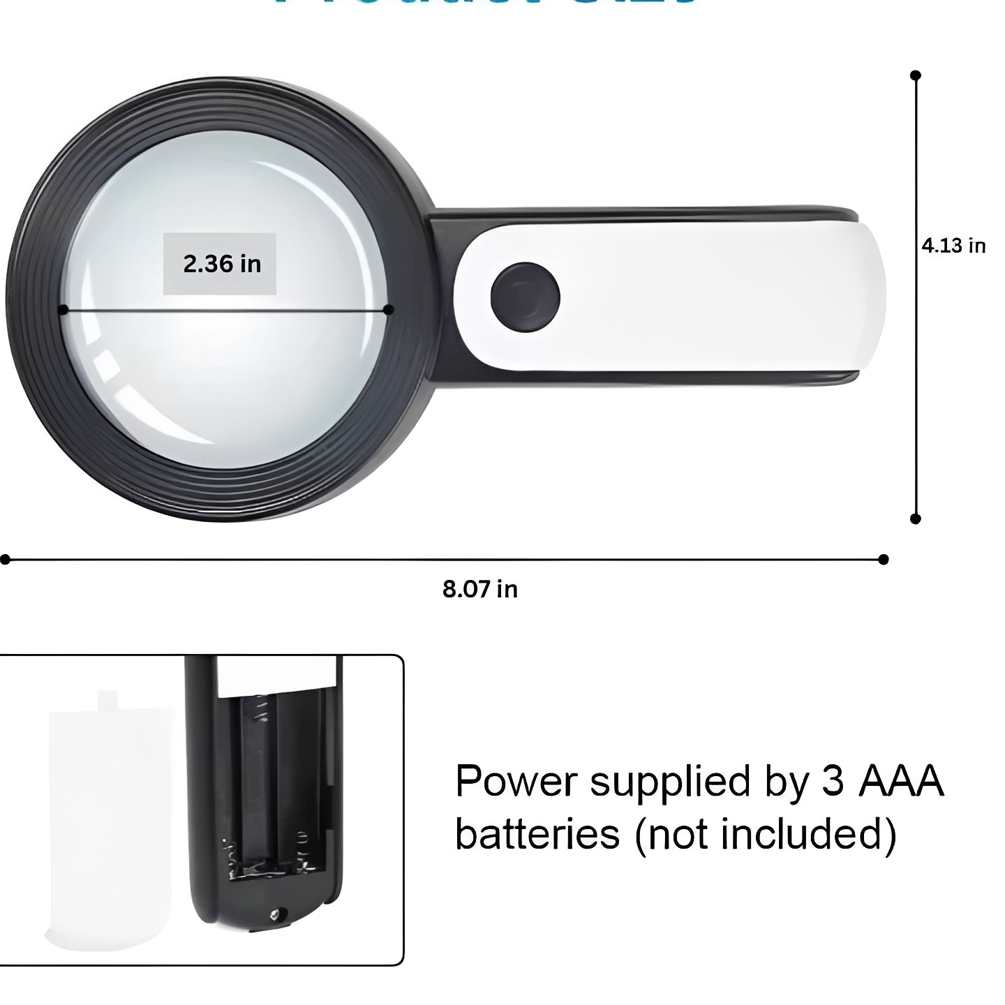 Juego de lupas LED portátiles