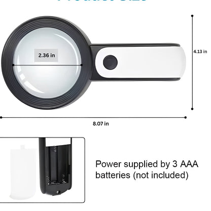 Juego de lupas LED portátiles
