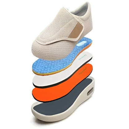 Zapatos cómodos y amplios con suaves plantillas de espuma viscoelástica