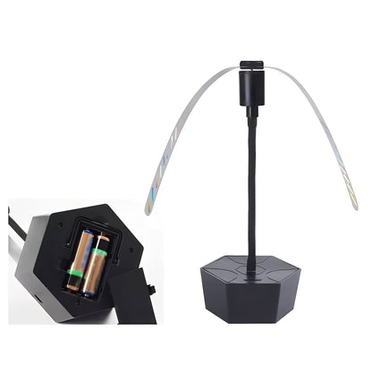 Ventilador repelente de moscas recargable compacto