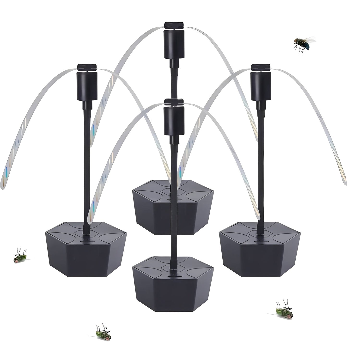 Ventilador repelente de moscas recargable compacto