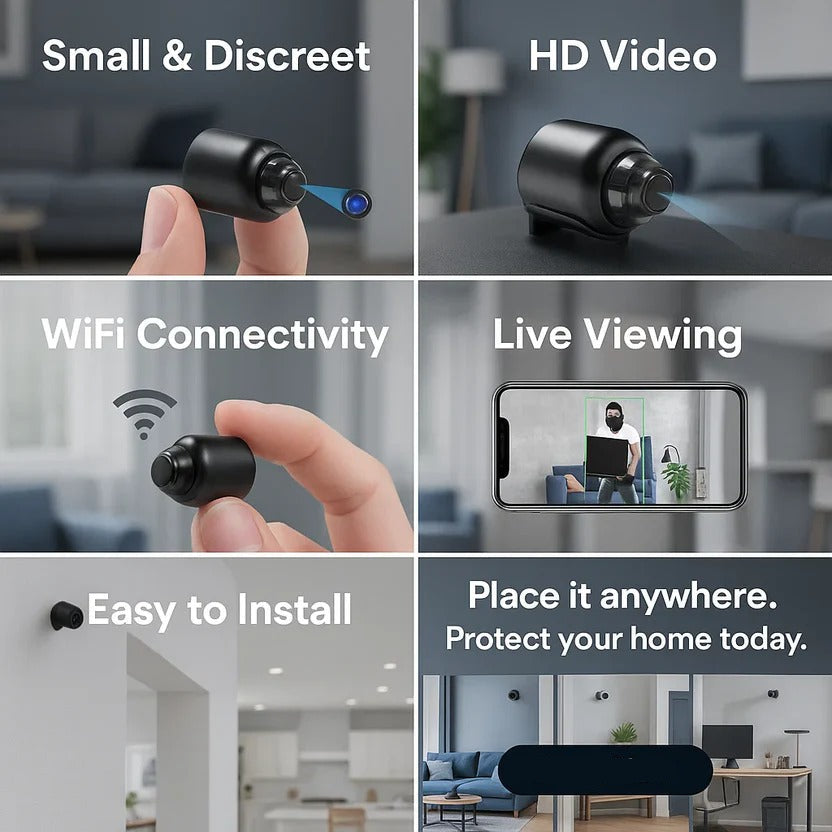 Cámara de seguridad inalámbrica para el hogar y minicámara IP