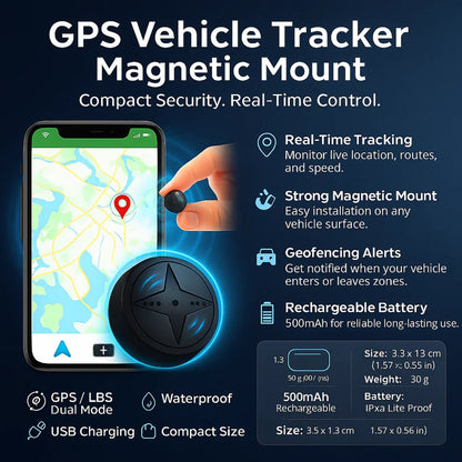 Soporte magnético potente para rastreador GPS de coche