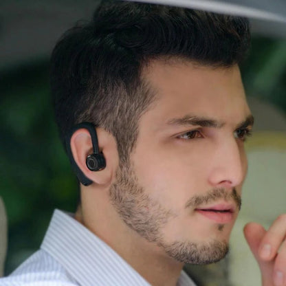 Auriculares Bluetooth compactos y micrófono de oficina