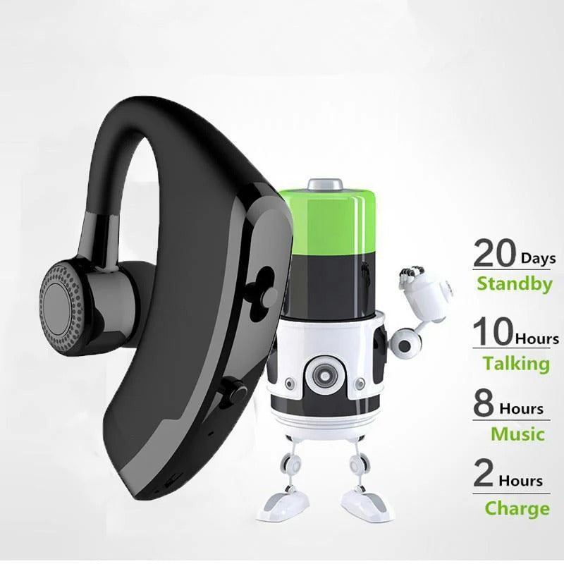 Auriculares Bluetooth compactos y micrófono de oficina