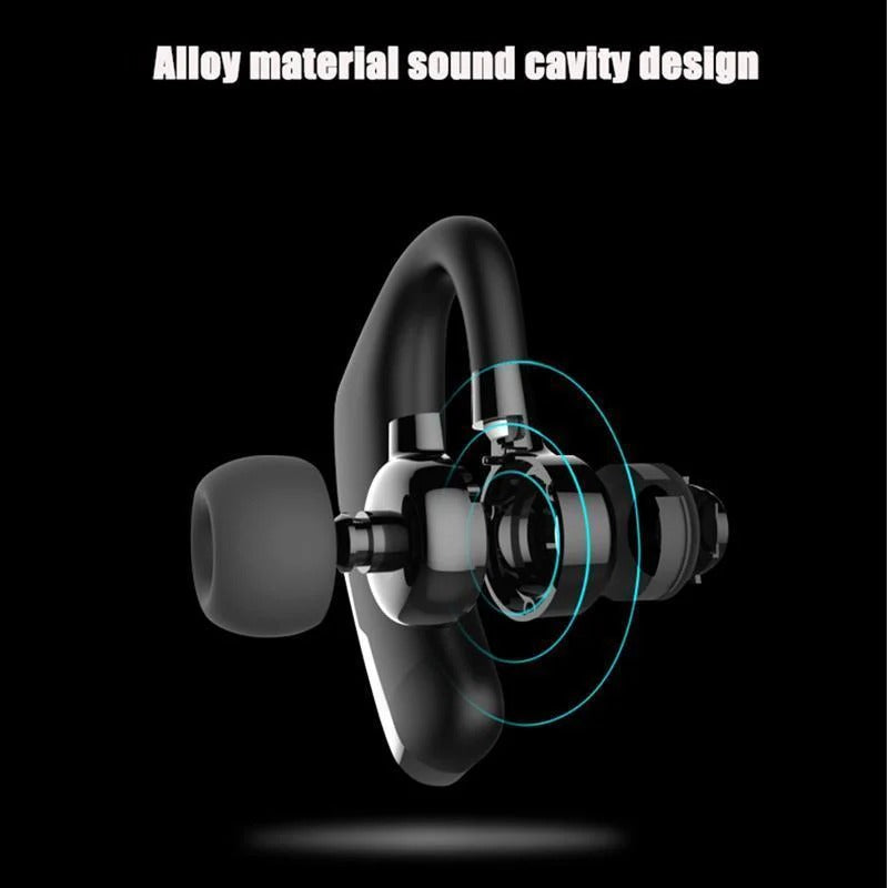 Auriculares Bluetooth compactos y micrófono de oficina