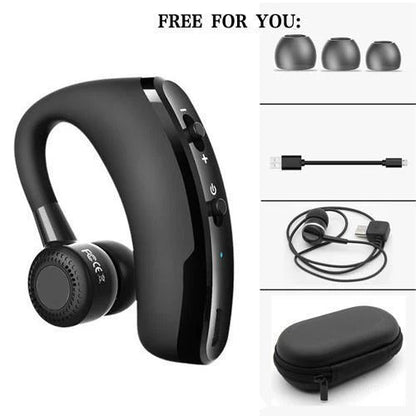 Auriculares Bluetooth compactos y micrófono de oficina