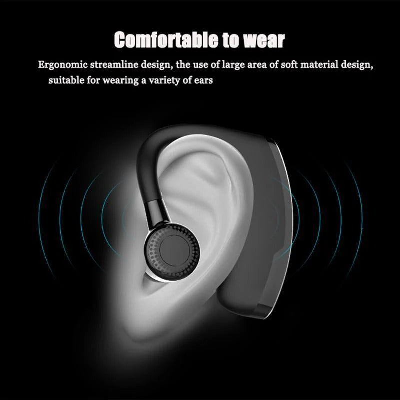 Auriculares Bluetooth compactos y micrófono de oficina