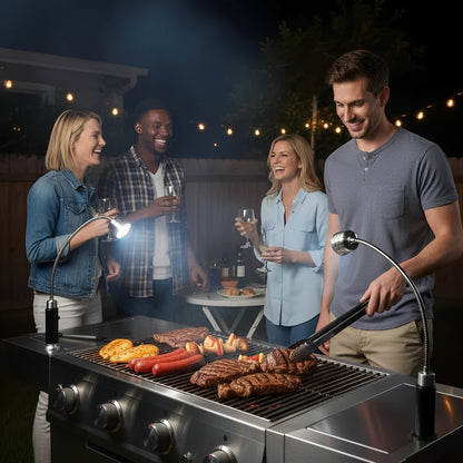 Lámpara magnética para parrilla de patio y barbacoa