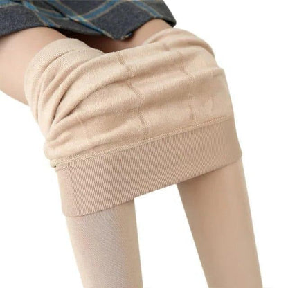 Leggings térmicos de forro polar de talle alto para mujer