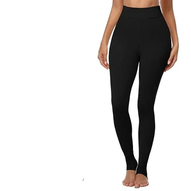 Leggings térmicos de forro polar de talle alto para mujer