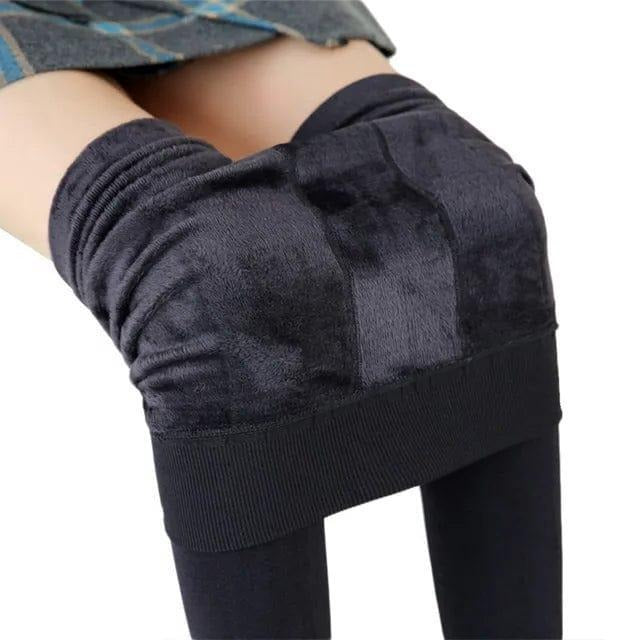 Leggings térmicos de forro polar de talle alto para mujer