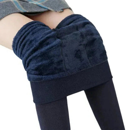 Leggings térmicos de forro polar de talle alto para mujer