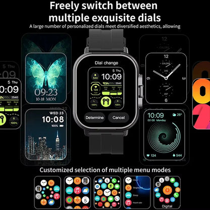Reloj inteligente Bluetooth de pantalla táctil delgada