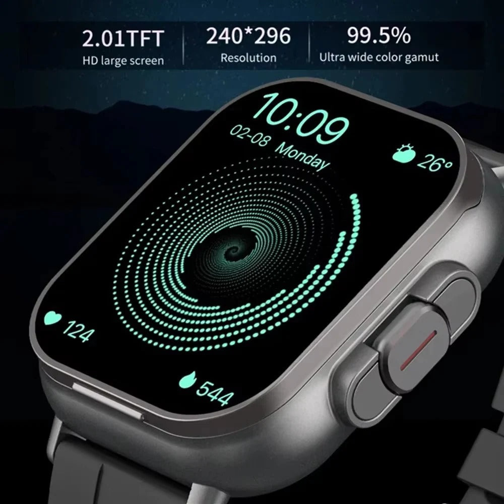 Reloj inteligente Bluetooth de pantalla táctil delgada