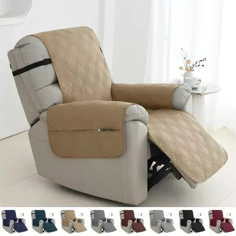 Funda duradera para reclinable con soporte antideslizante para la espalda