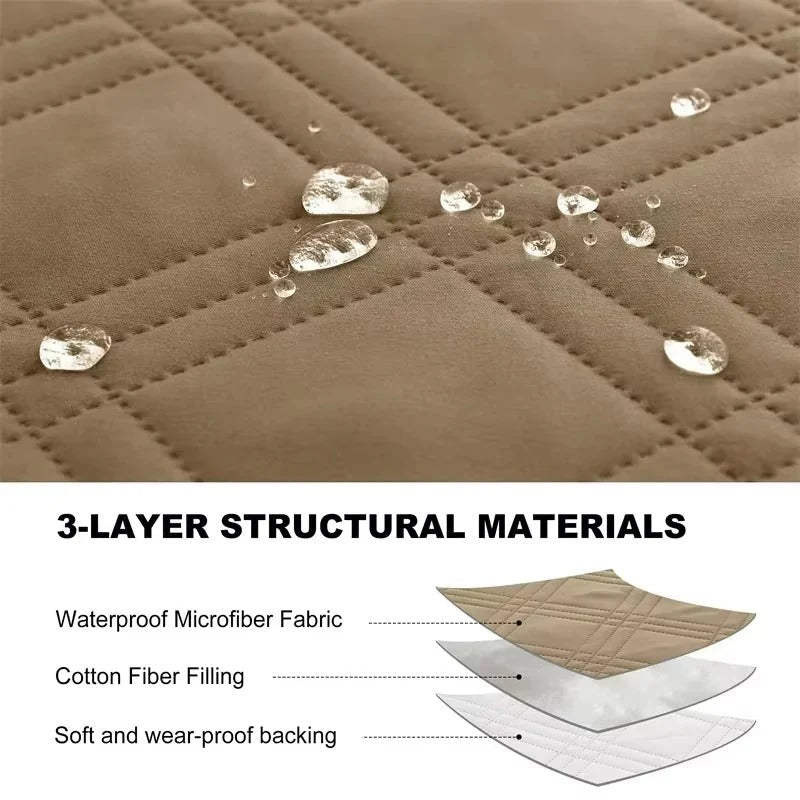 Funda duradera para reclinable con soporte antideslizante para la espalda