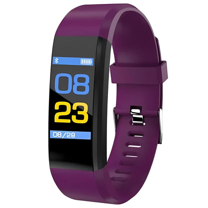 Pulsera de actividad deportiva con pulsómetro y pantalla digital