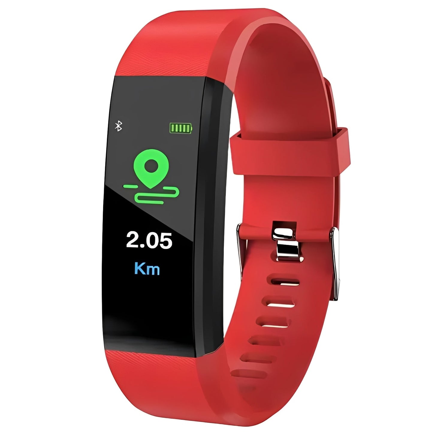 Pulsera de actividad deportiva con pulsómetro y pantalla digital