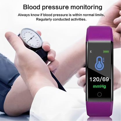 Pulsera de actividad deportiva con pulsómetro y pantalla digital