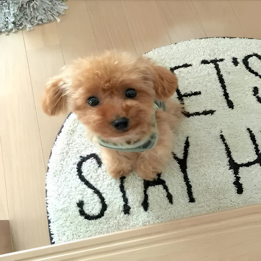 Perro de Peluche Suave y Achuchable con Base Ponderada