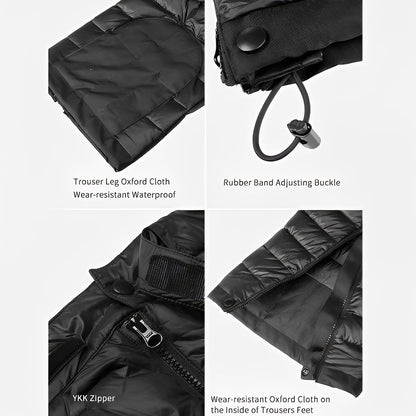 Pantalones de nieve cálidos aislantes con cremallera para deportes de invierno