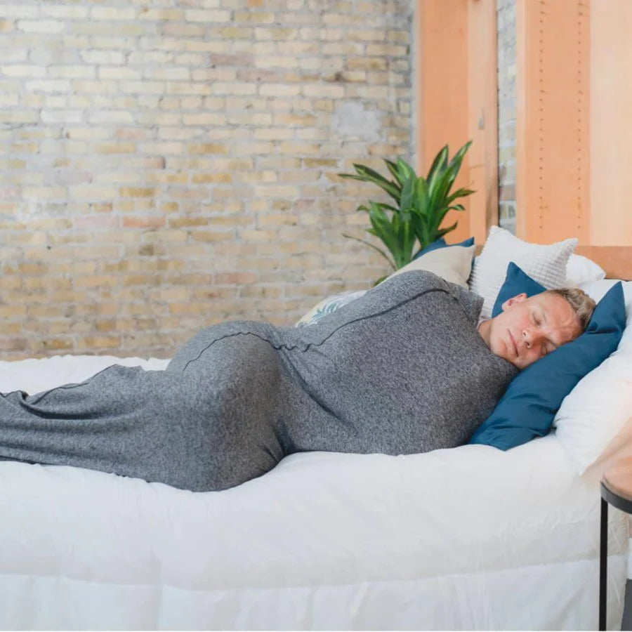 Saco de dormir acogedor para adultos Manta usable tipo pijama enterizo