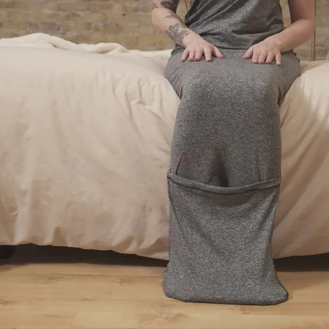 Saco de dormir acogedor para adultos Manta usable tipo pijama enterizo