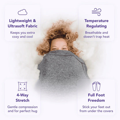 Saco de dormir acogedor para adultos Manta usable tipo pijama enterizo