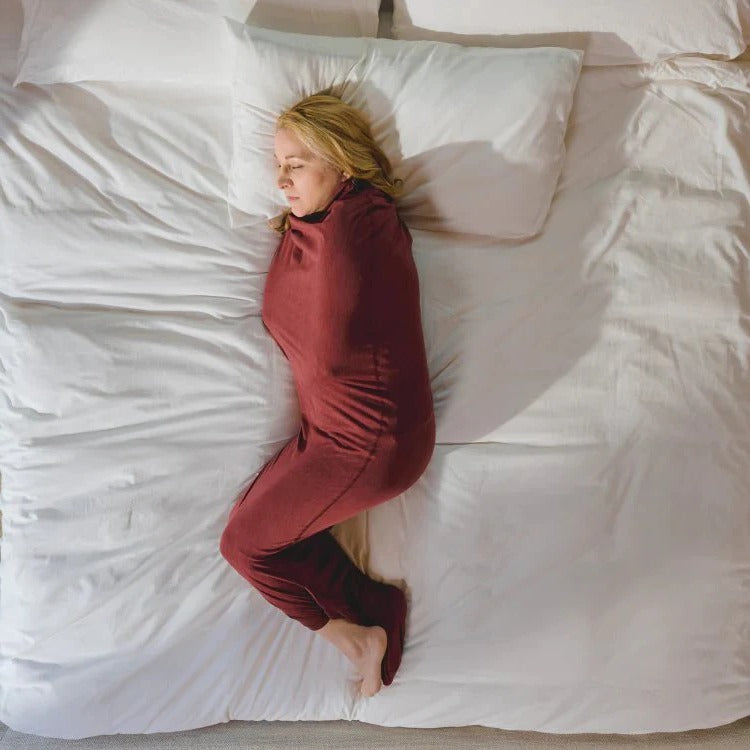 Saco de dormir acogedor para adultos Manta usable tipo pijama enterizo