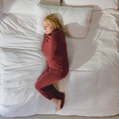 Saco de dormir acogedor para adultos Manta usable tipo pijama enterizo