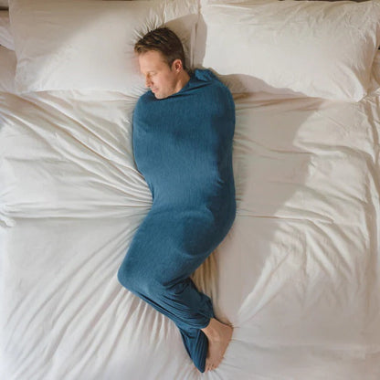Saco de dormir acogedor para adultos Manta usable tipo pijama enterizo