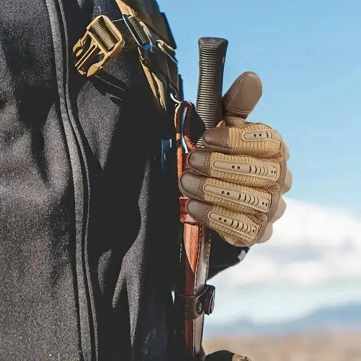 Guantes de trabajo duraderos con dedos acolchados y palmas de malla